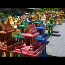 Geisterhäuschen mit Treppen, da die Geister ohne Treppen oder Leitern nicht hineinkommen könnten